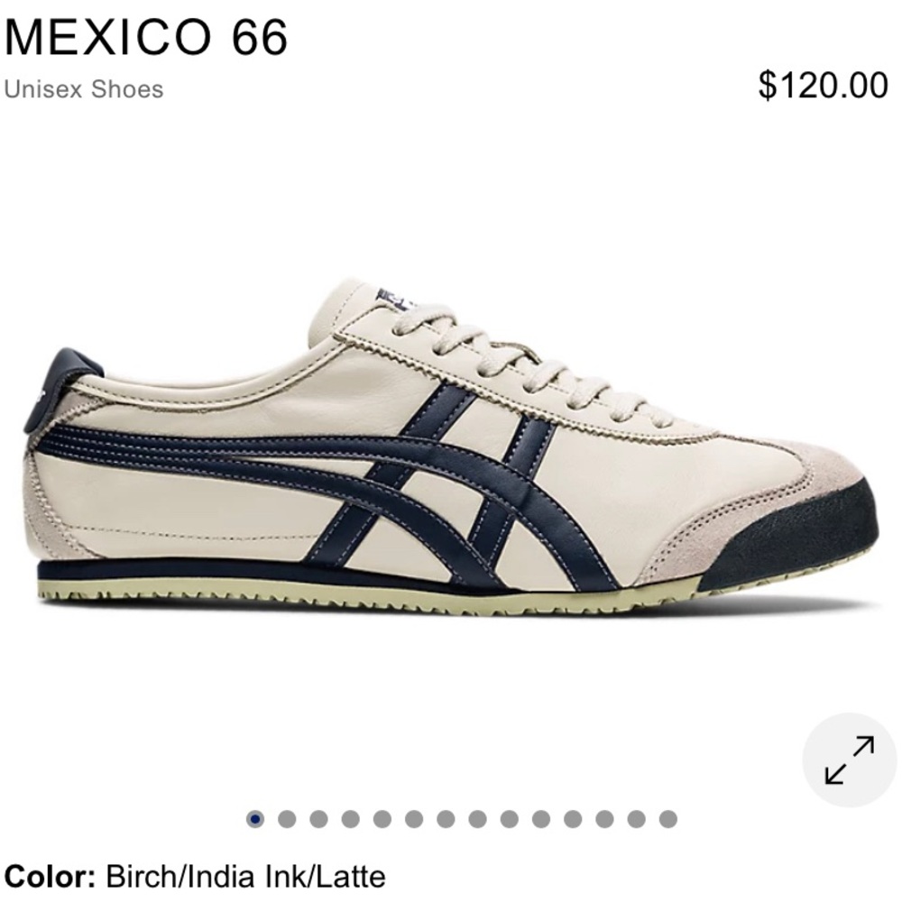 Onitsuka Tiger Mexica 66 Shoes Birch/India Ink/Latte Sz 9.5 Men’s/11 Women’s